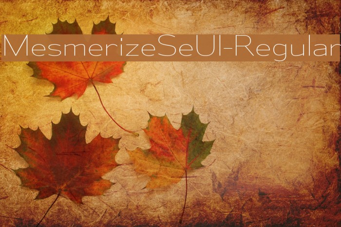 MesmerizeSeUl-Regular Font examples