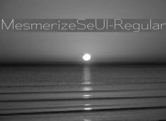MesmerizeSeUl-Regular Example 2
