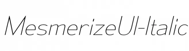 MesmerizeUl-Italic  免费字体下载