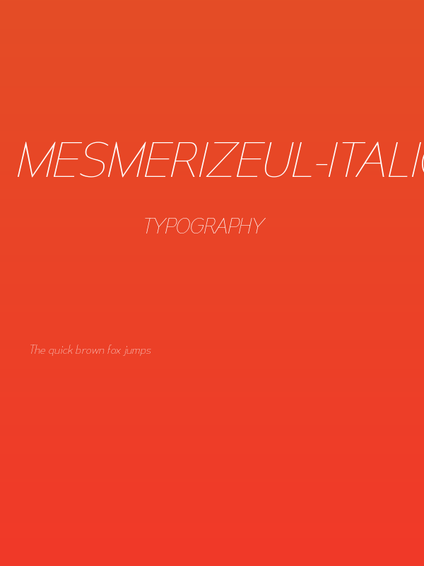 MesmerizeUl-Italic Poster