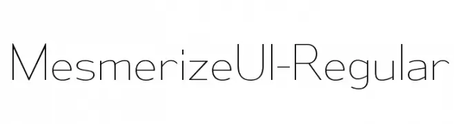 MesmerizeUl-Regular  免费字体下载