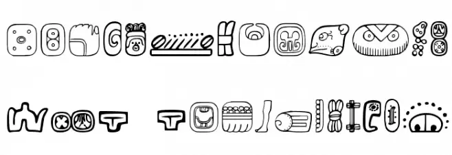 MesoAmerica Dings Four Polices MAJUSCULES