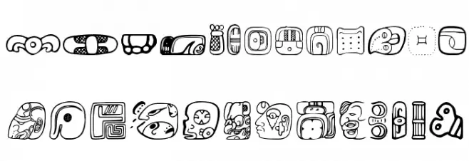 MesoAmerica Dings Four फ़ॉन्ट लोअरकेस
