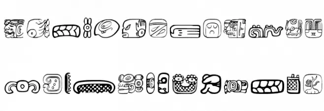 MesoAmerica Dings फ़ॉन्ट अपरकेस