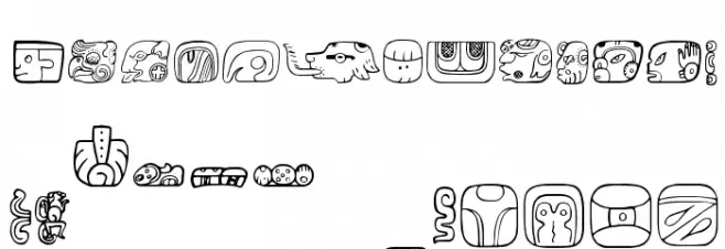 MesoAmerica Schriftart Groß