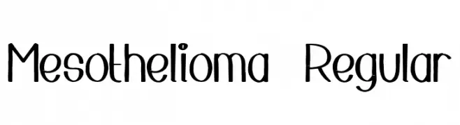 Mesothelioma  Regular  تنزيل الخطوط