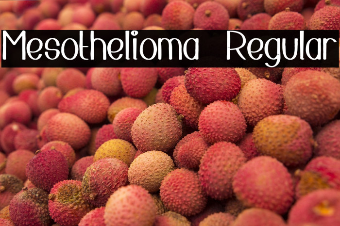 Mesothelioma  Regular Example 1