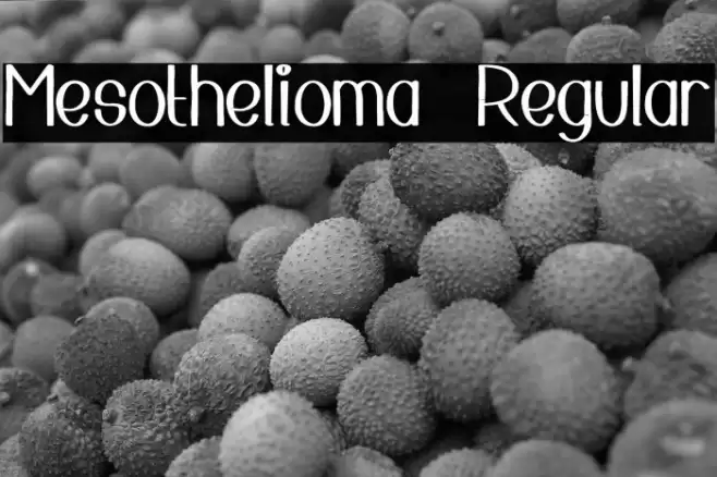 Mesothelioma  Regular Font examples
