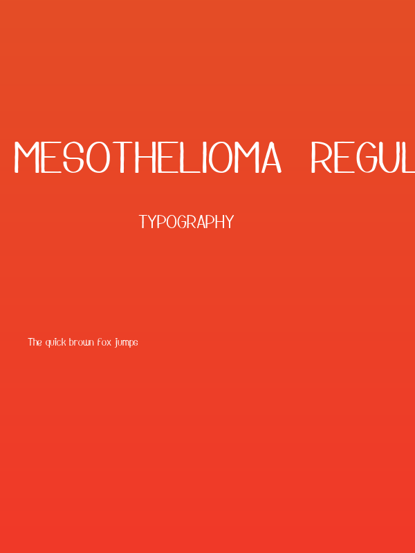 Mesothelioma  Regular Poster