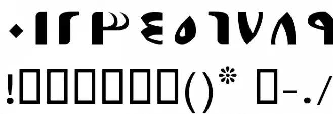 Mesr Font OTHER CHARS