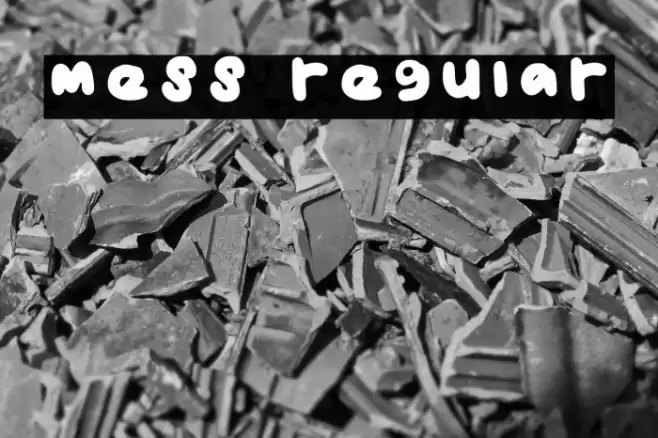 Mess Regular Font examples