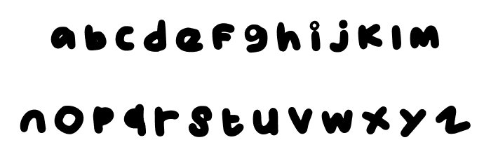 Mess Regular Font LOWERCASE