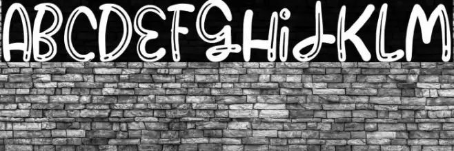 Message From bear Font examples