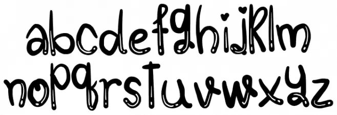 Message From bear फ़ॉन्ट लोअरकेस