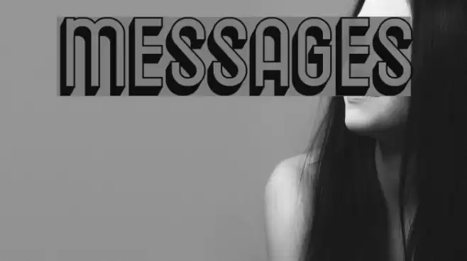 Messages Font examples