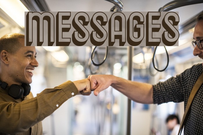 Messages Font examples