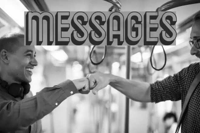Messages Font examples