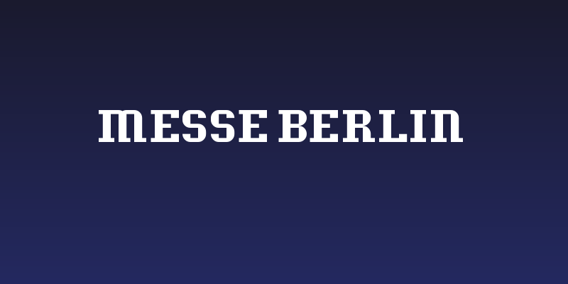 Messe Berlin Social Header