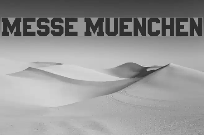 Messe Muenchen Font examples
