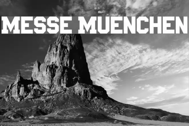 Messe Muenchen Font examples