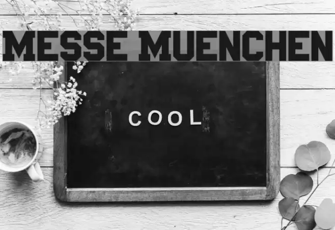 Messe Muenchen Font examples