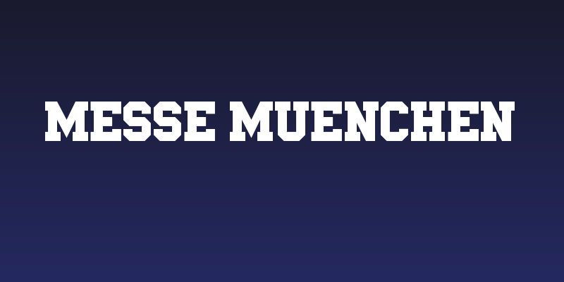 Messe Muenchen Social Header