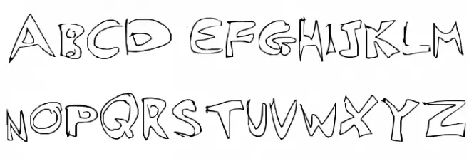 Messed Up Bubble 字体 大写