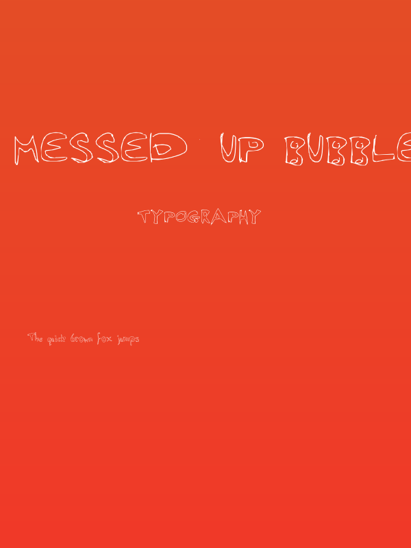 Messed Up Bubble Poster