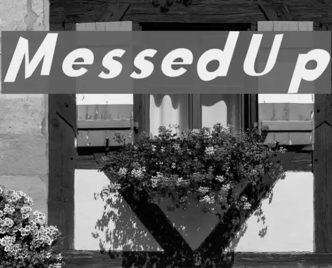 Messed Up Font examples