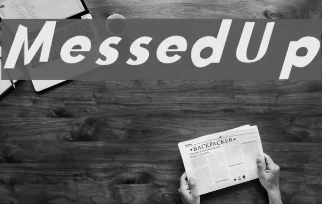 Messed Up Font examples