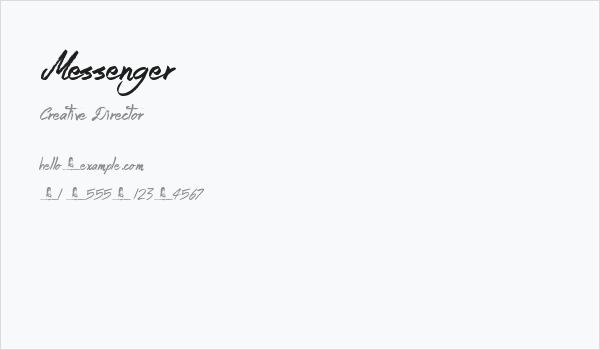 Messenger Business Card