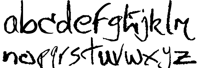 Messenger Font LOWERCASE
