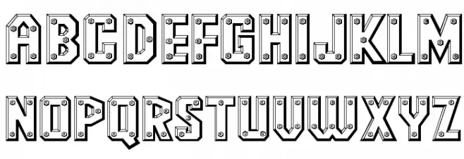 Messing Lettern フォント 大文字