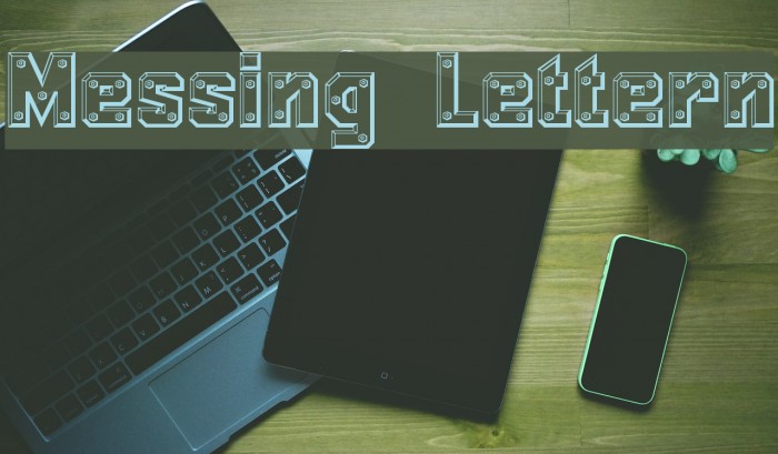 Messing Lettern Font examples