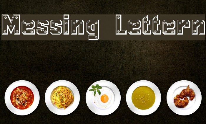 Messing Lettern Font examples