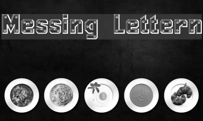 Messing Lettern Example 3