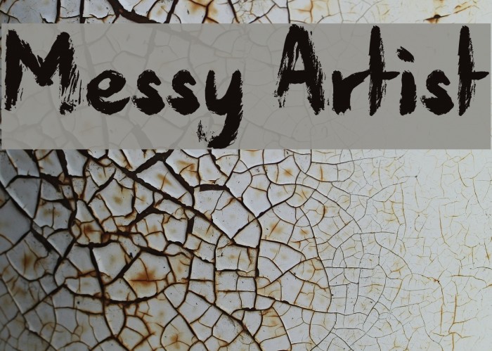 Messy Artist Font examples