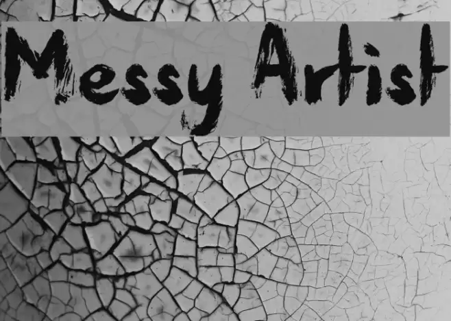Messy Artist Font examples