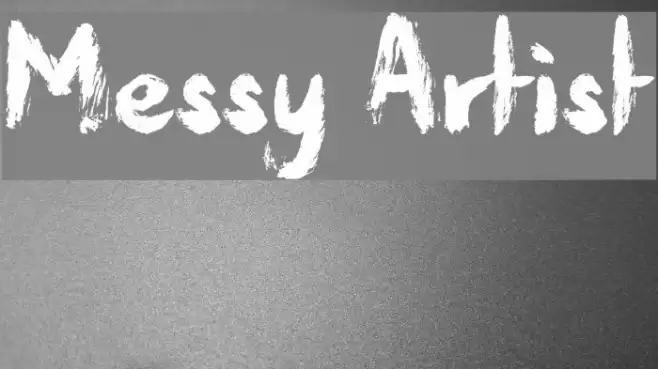 Messy Artist Font examples