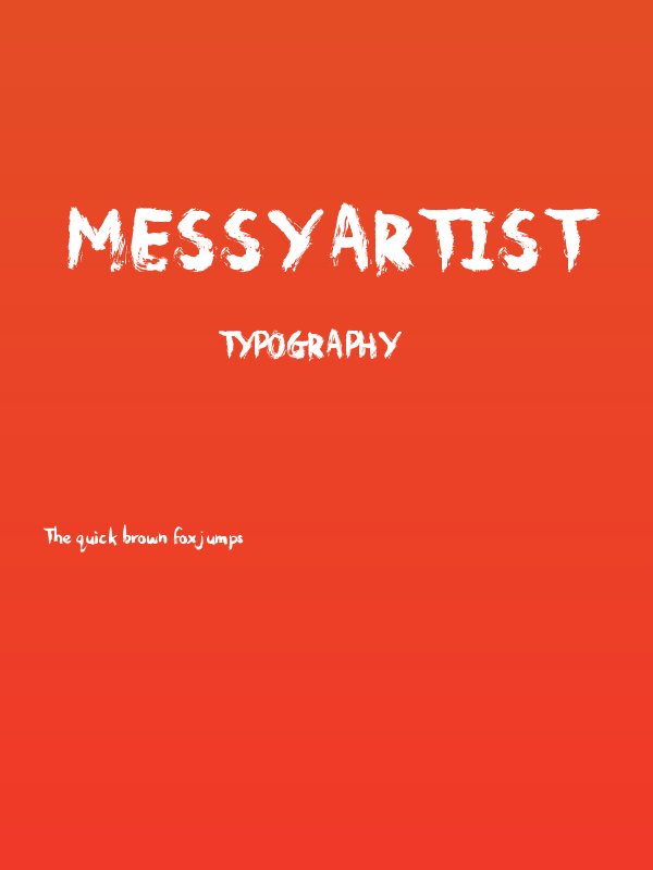 Messy Artist Poster