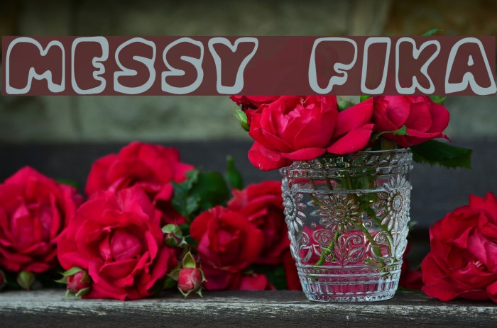 Messy Fika Font examples