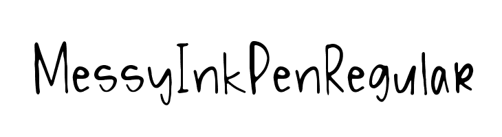 Messy Ink Pen Regular  font caratteri gratis