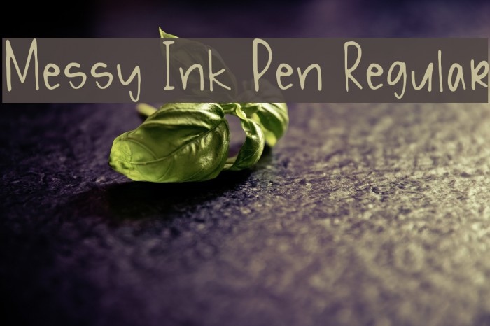 Messy Ink Pen Regular Font examples