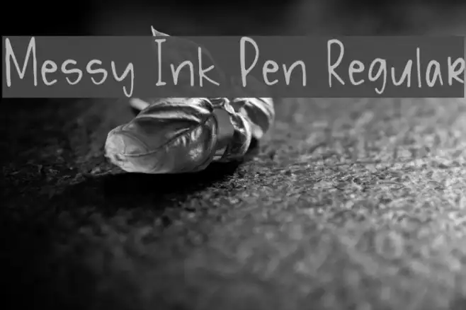 Messy Ink Pen Regular Example 2