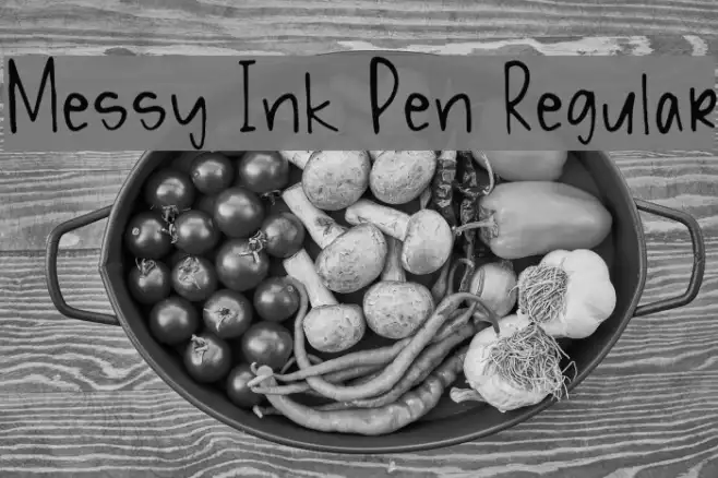 Messy Ink Pen Regular Example 3