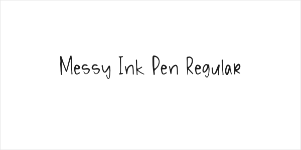 Messy Ink Pen Regular Logo