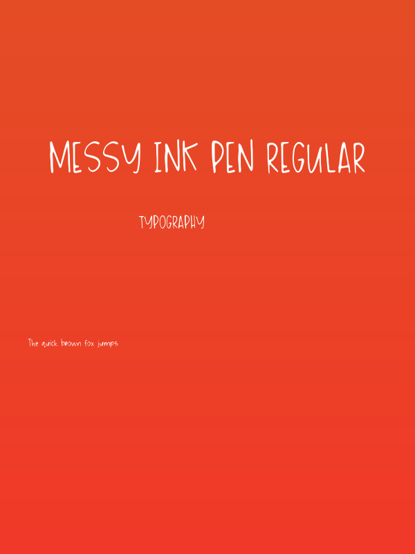Messy Ink Pen Regular Poster