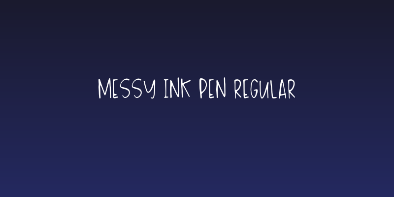 Messy Ink Pen Regular Social Header