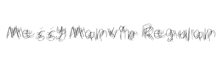 Messy Marvin Regular Шрифта