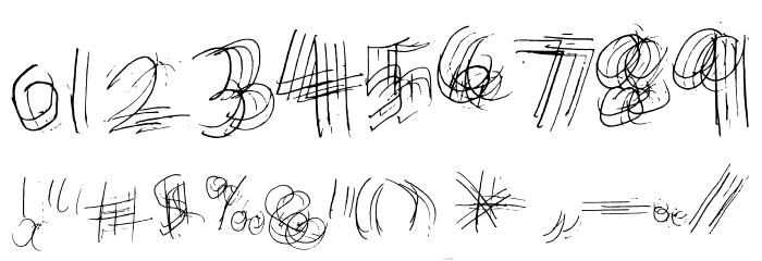 Messy Marvin Regular Font OTHER CHARS